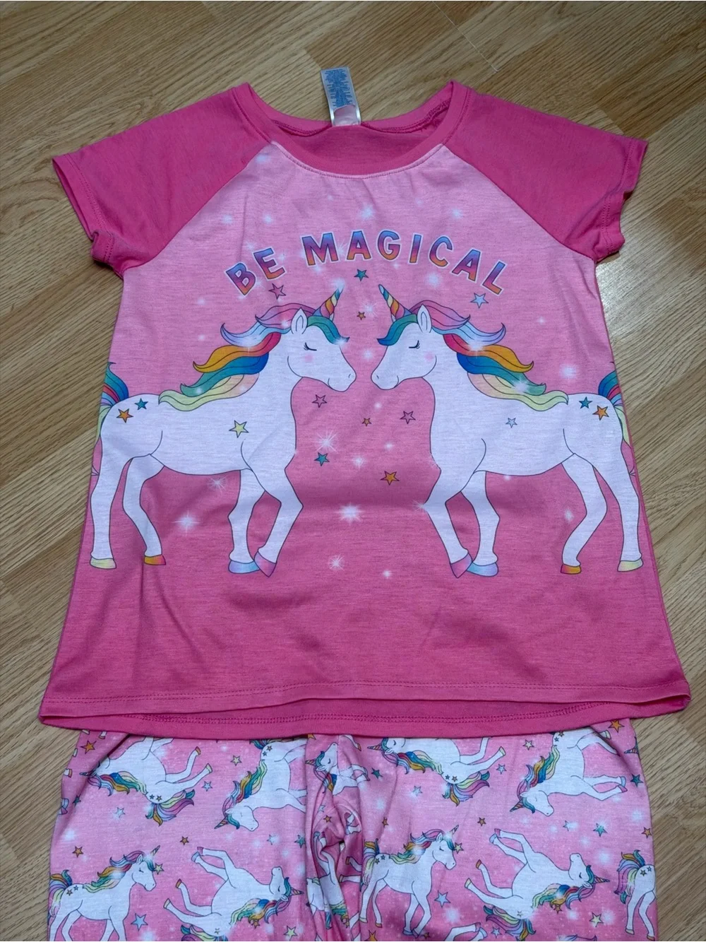 The Children’s Place Girls XL 14 Unicorn Be Magical 2 Piece Pajama Set Pink